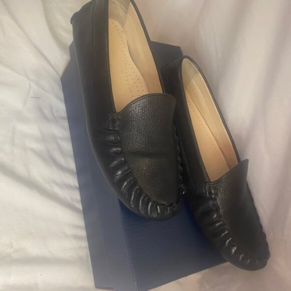 Cole Haan Evelyn Loafer Black Leather Comfort Slip On Driving Shoes, size 7B - Picture 7 of 8